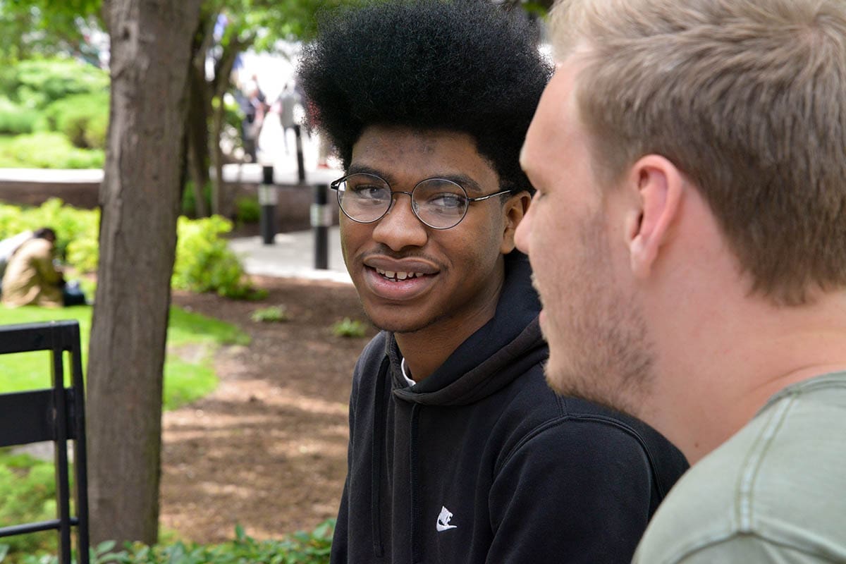 Dyonte speaking with Jamie