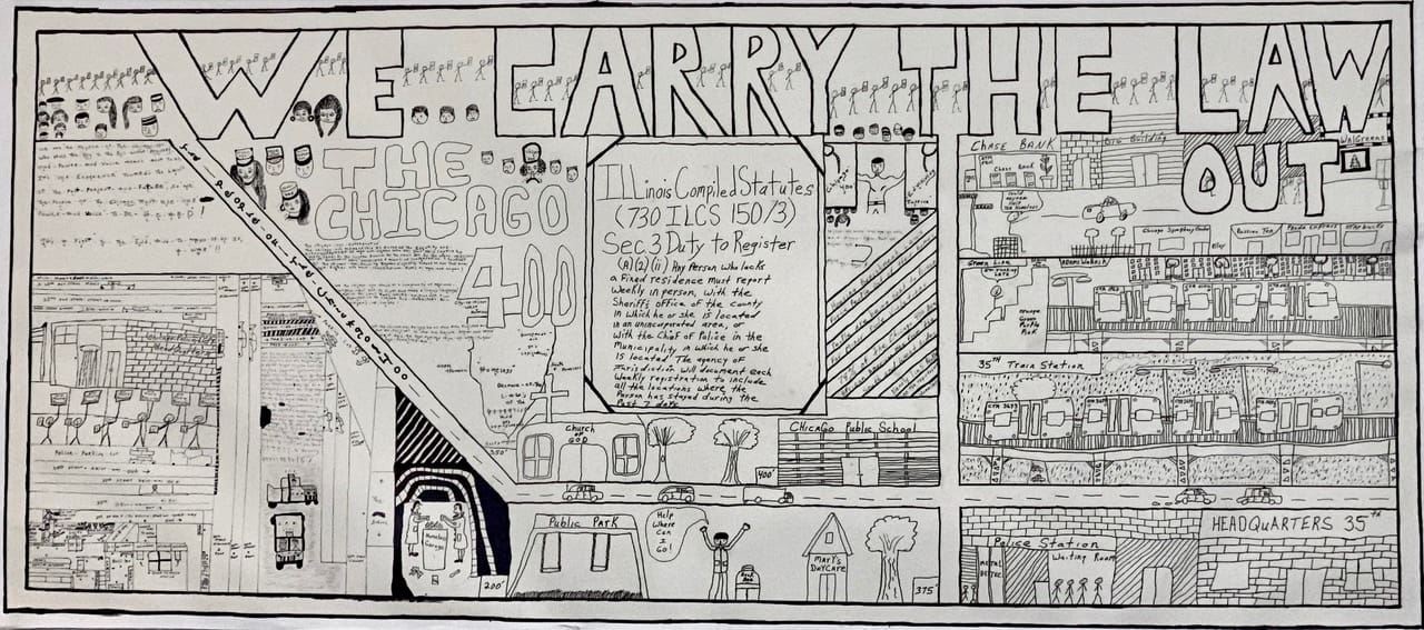 Image from https://chicago400.net/drawing-center: The Drawing Center. Winter Term 2020: Meet the Chicago 400, The Drawing Center, New York. January 21 ¬– 26, 2020.